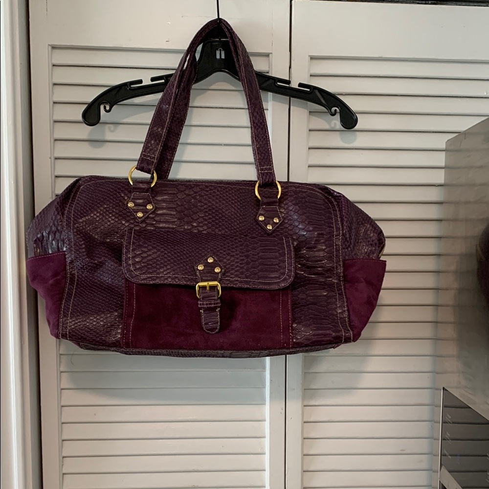 Elizabeth Arden Purple Tote Bag with Structured Design